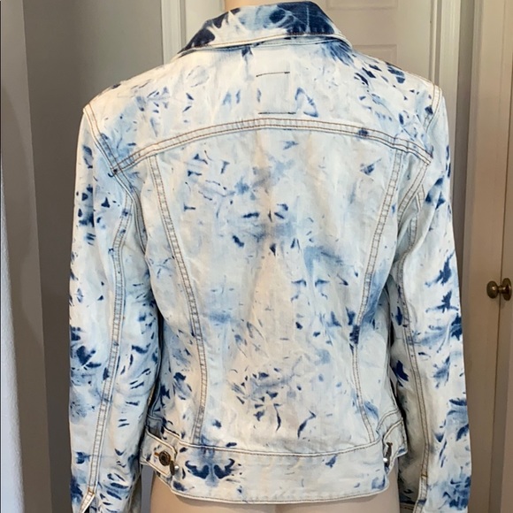 Lucky Brand Jean Jacket bleach-dyed jean jacket - Picture 5 of 9